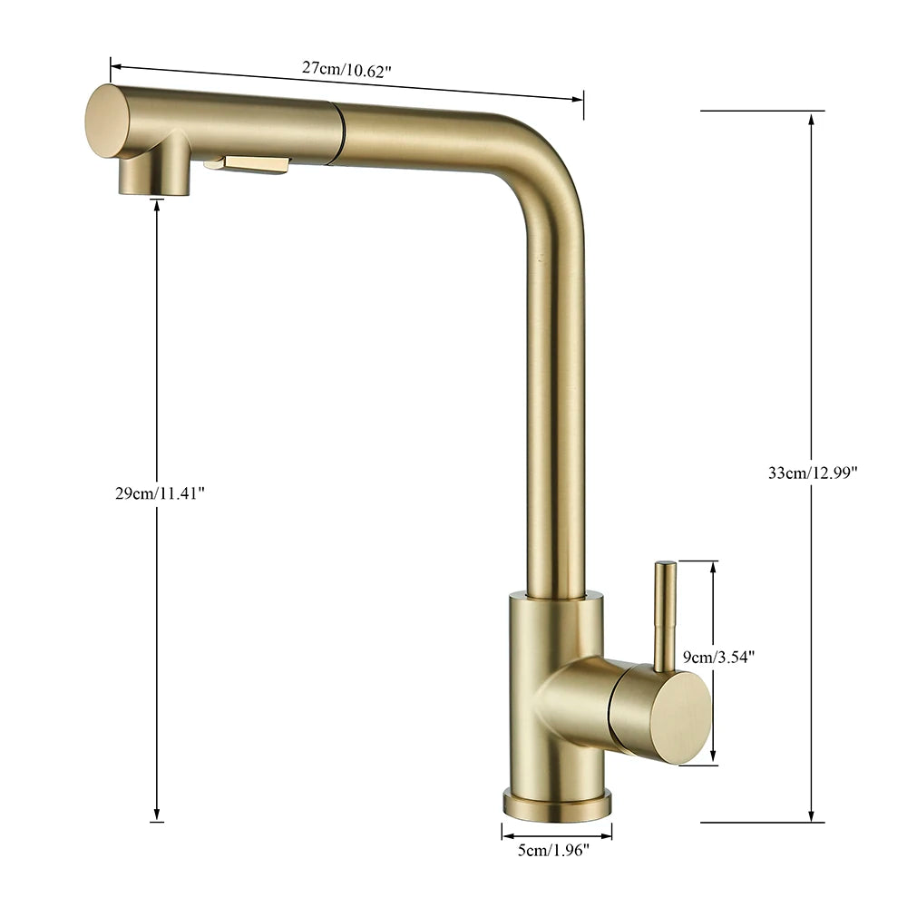 Apex Pull-Out Kitchen Faucet - Single Handle Deck Mount - Matte Finish