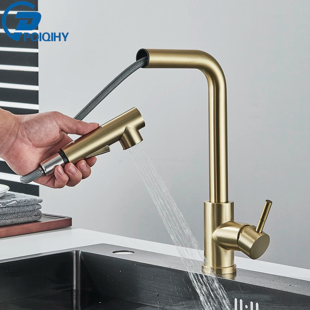 Apex Pull-Out Kitchen Faucet - Single Handle Deck Mount - Matte Finish