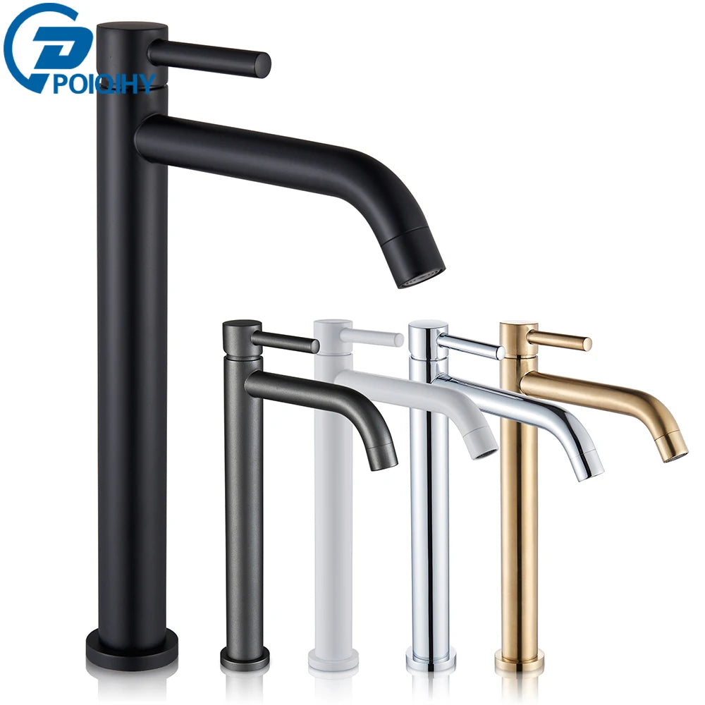 LuxeFlow Modern Bathroom Basin Mixer Tap - Premium Metal Finish