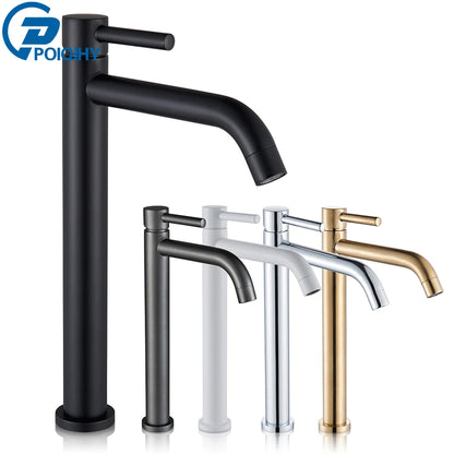 LuxeFlow Modern Bathroom Basin Mixer Tap - Premium Metal Finish
