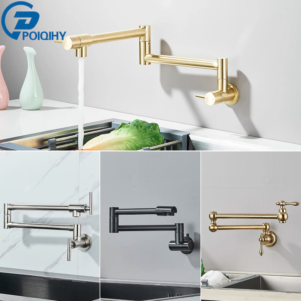 FlexiStream - Wall Mounted Cold Water Tap - Folding 360 Spout