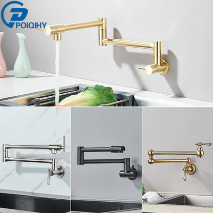 FlexiStream - Wall Mounted Cold Water Tap - Folding 360 Spout