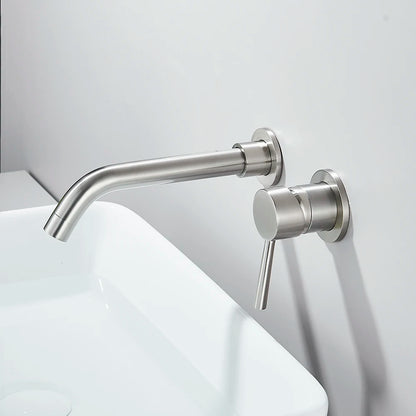 Aura Wall Mounted Basin Faucet - Solid Brass Mixer - Bathroom Sink