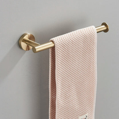 Aurelius Bathroom Hardware Set - Brushed Gold - Modern Bath Decor