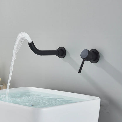 Aurelia Wall-Mounted Basin Mixer - Rotating Spout Tap - Bathroom