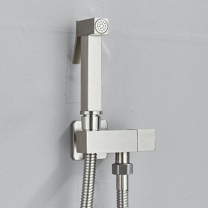 AquaStream Handheld Bidet Sprayer - Stainless Steel - Bathroom Hygiene