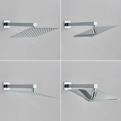 AquaFlow - Concealed Waterfall Rain Shower Set - Chrome Brass