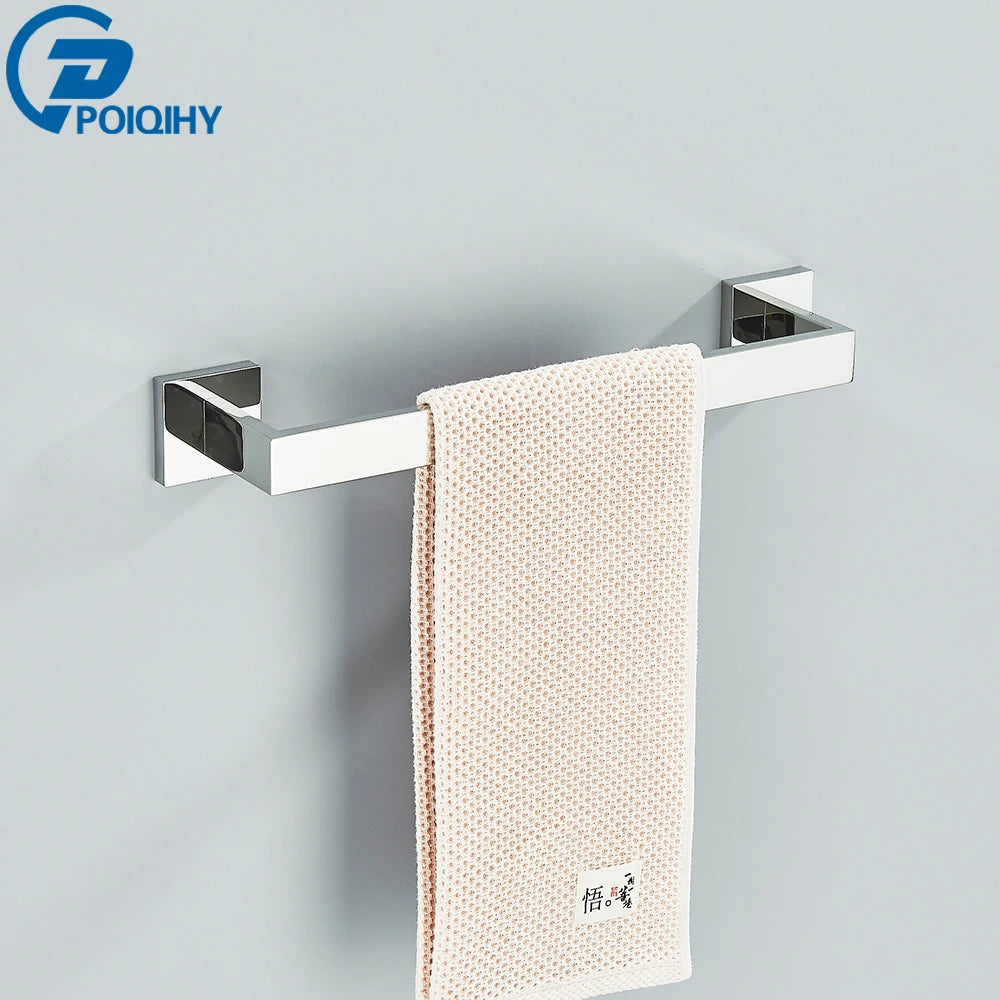Bathroom Hardware Set - Chrome Stainless Steel - Modern Bath