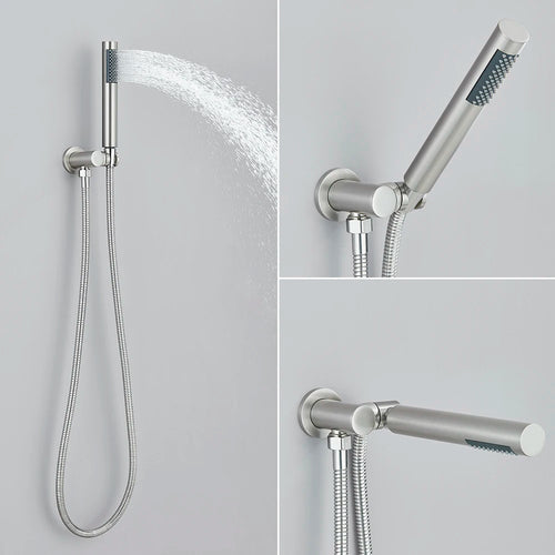 Aurelius Handheld Shower Set - Solid Brass Faucet - Bathroom Upgrade