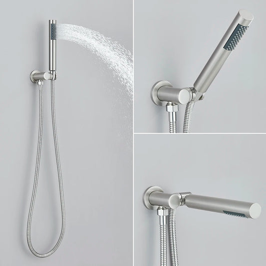 Aurelius Handheld Shower Set - Solid Brass Faucet - Bathroom Upgrade