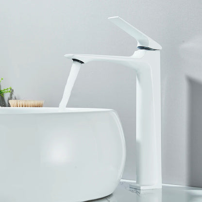 Aura Modern Basin Mixer - Deck Mounted Faucet - Single Lever Bathroom