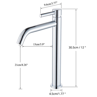 LuxeFlow Modern Bathroom Basin Mixer Tap - Premium Metal Finish