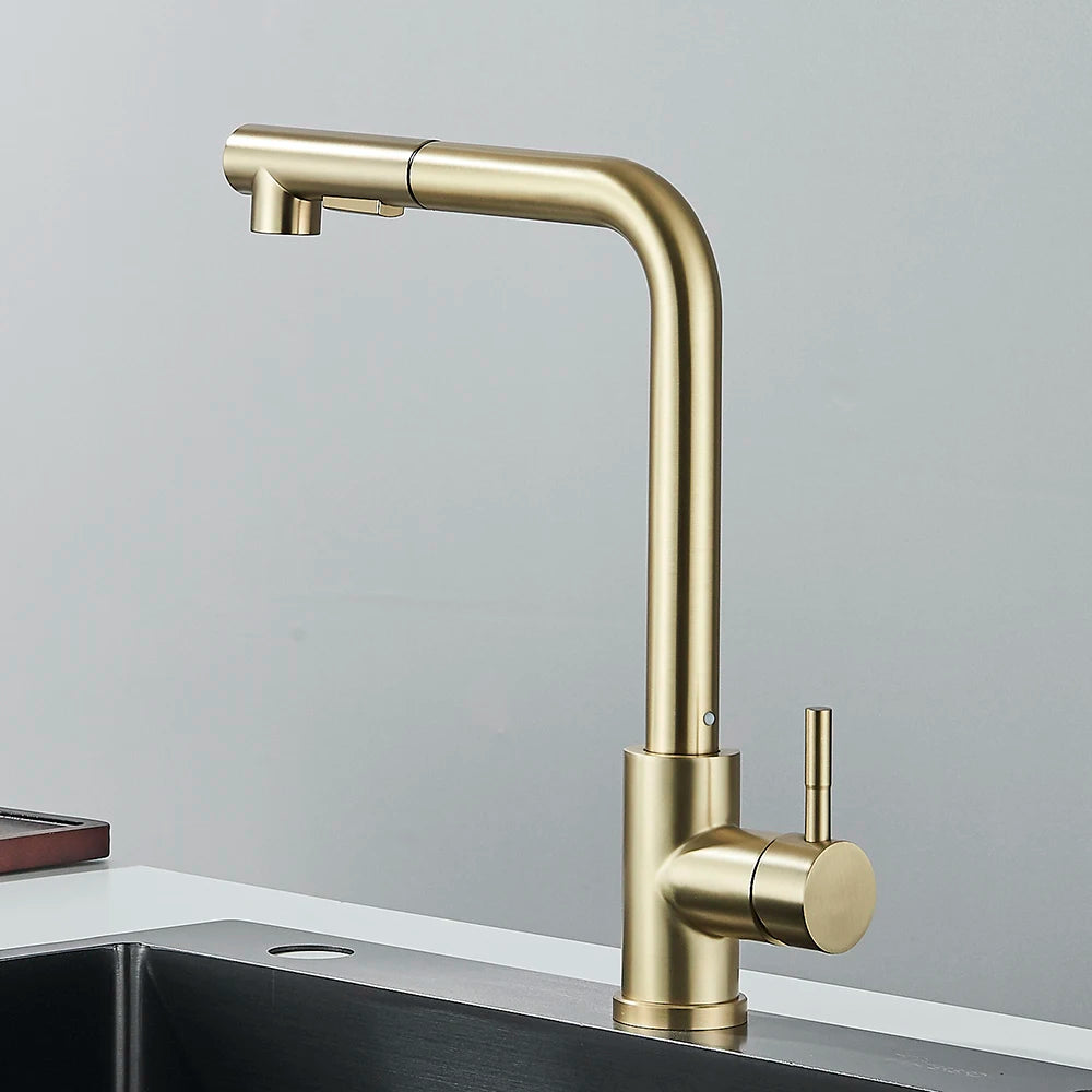 Apex Pull-Out Kitchen Faucet - Single Handle Deck Mount - Matte Finish