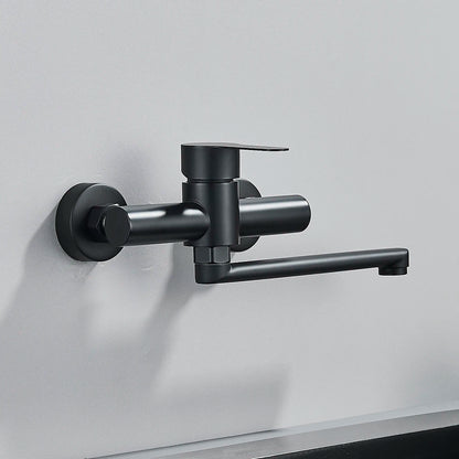 AquaStream Wall Mounted Kitchen Faucet - 360° Swivel Spout - Modern Mixer
