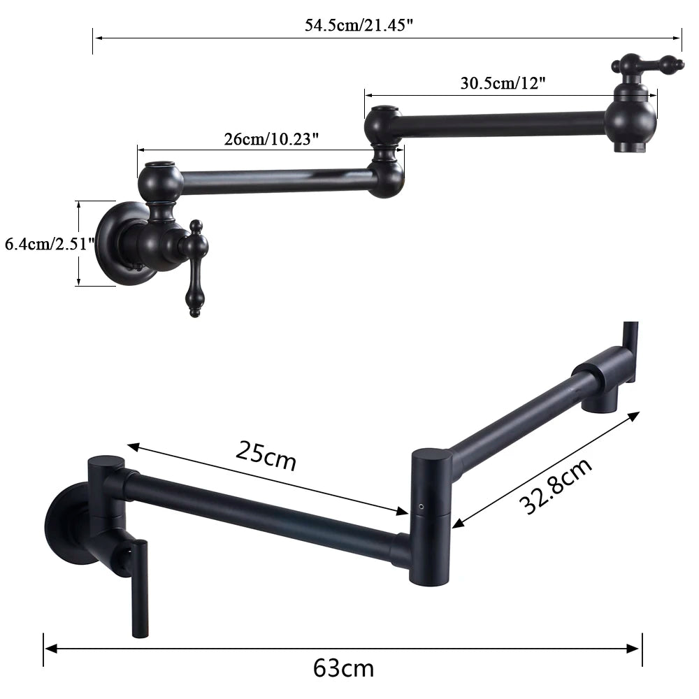 FlexiStream - Wall Mounted Cold Water Tap - Folding 360 Spout