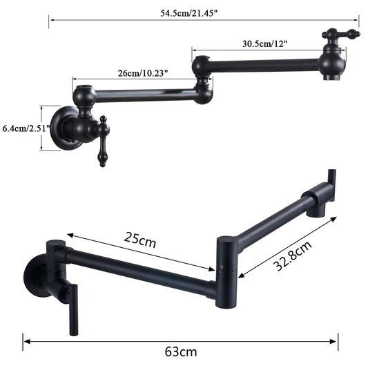 FlexiStream - Wall Mounted Cold Water Tap - Folding 360 Spout