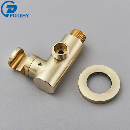 Wall Mounted Shower Head Holder - Brass Bidet Sprayer Bracket