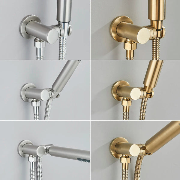Wall Mounted Shower Head Holder - Brass Bidet Sprayer Bracket