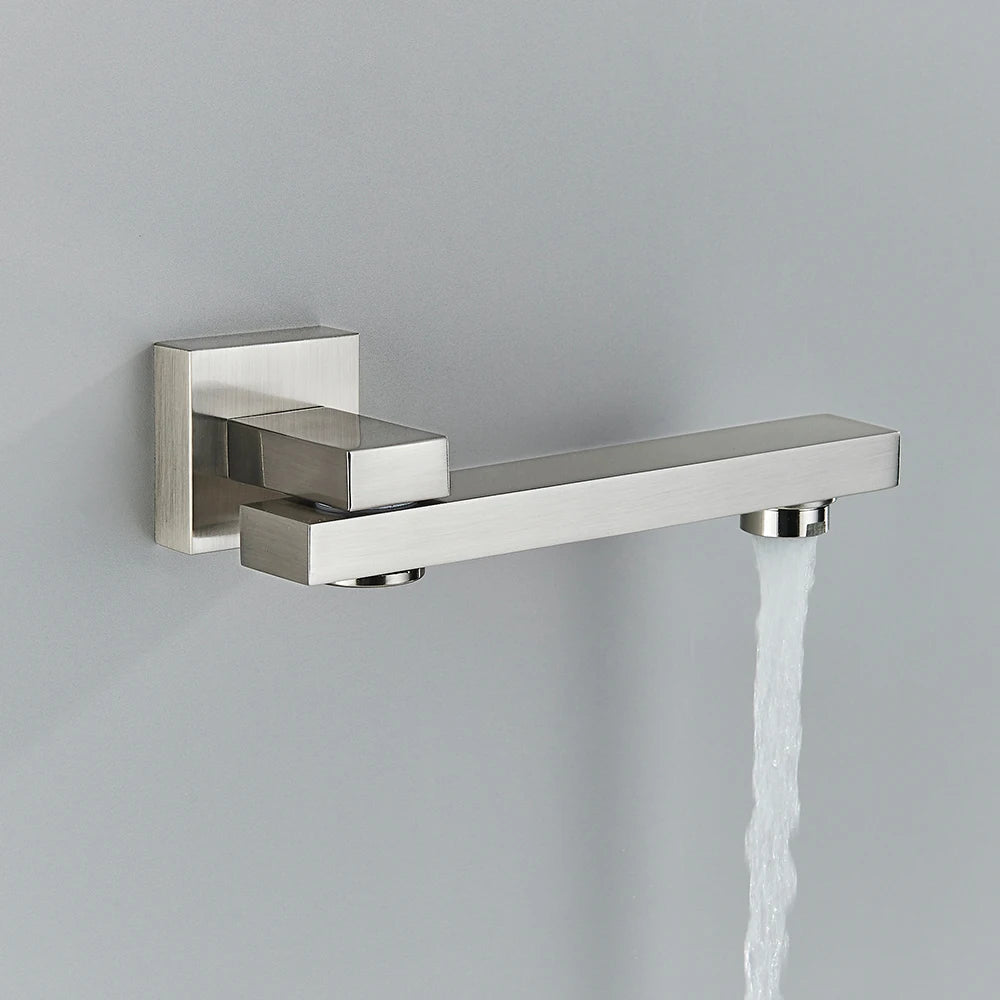 Modern Wall-Mount Tub Spout - Brass Replacement Faucet