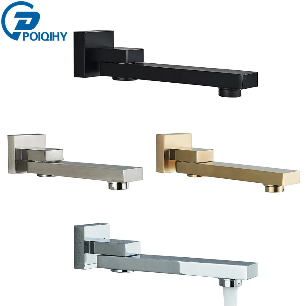 Modern Wall-Mount Tub Spout - Brass Replacement Faucet